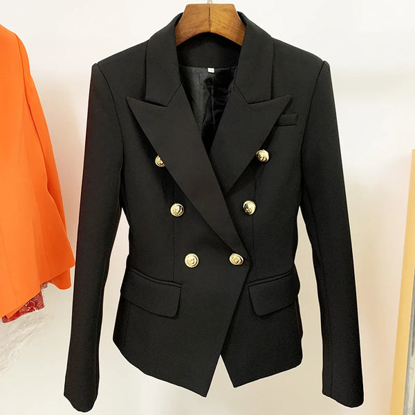 Classic Designer Jacket for Women in Black - Elegant Fashion