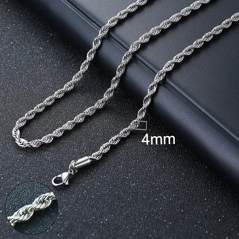 Cuban Chain Necklace for Women , silver pic 4