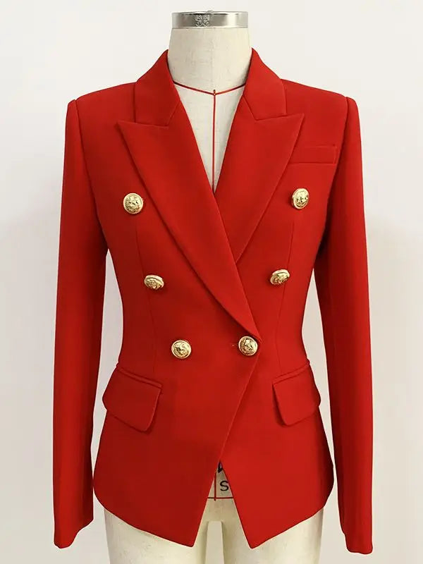 Classic Designer Jacket for Women in Red - Elegant Fashion