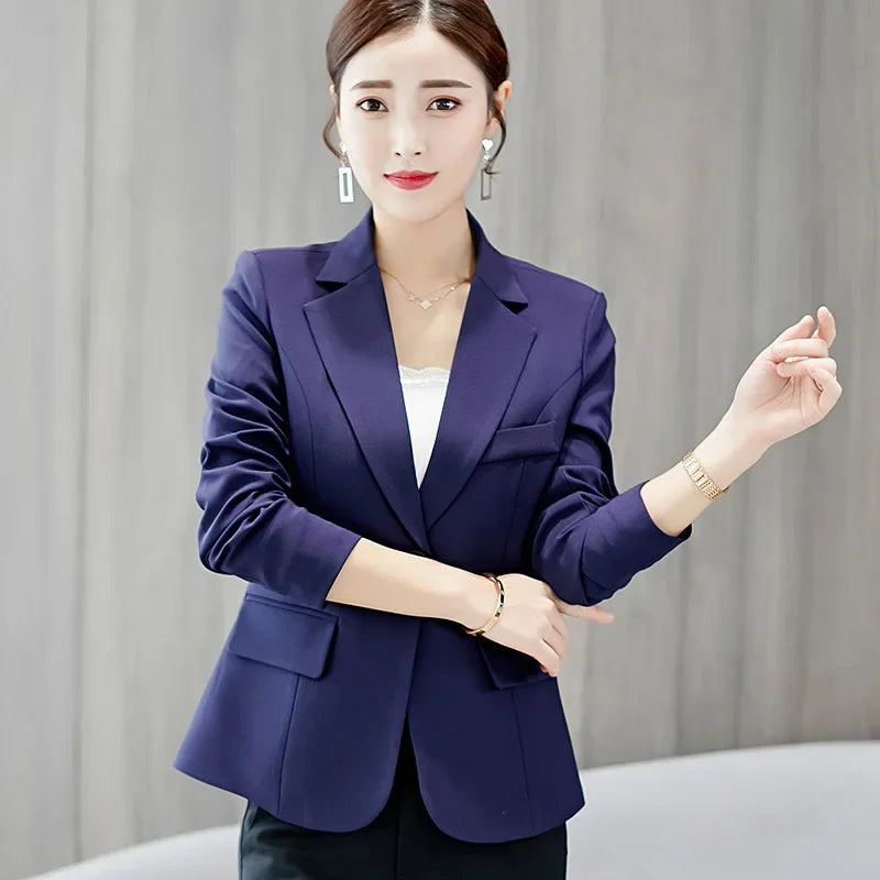 Stylish Black Women Blazer, dark blue