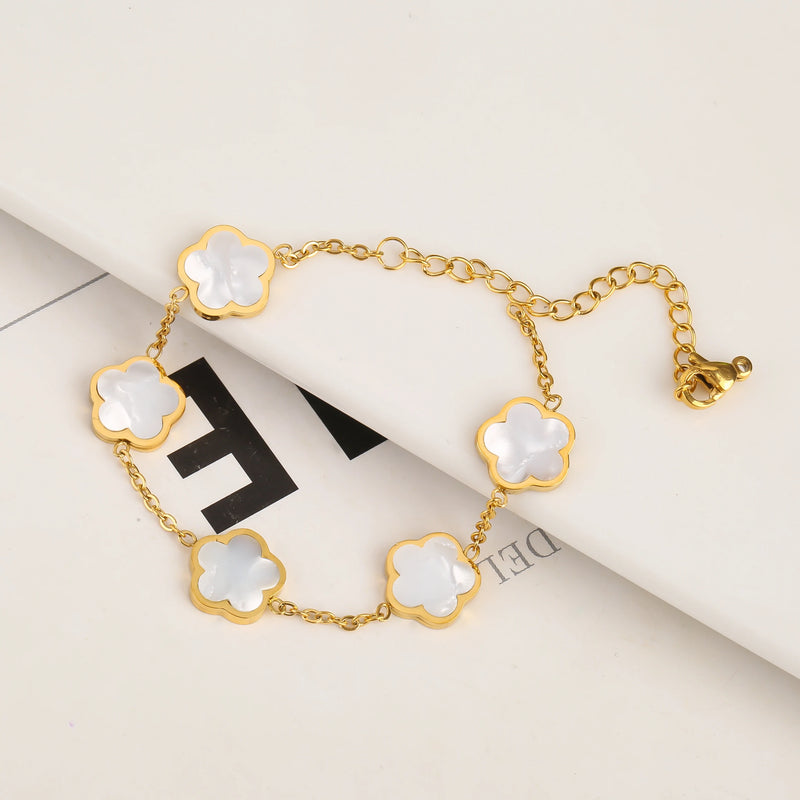 Adjustable New Design Gold Plated Stainless Steel Chain , white 5