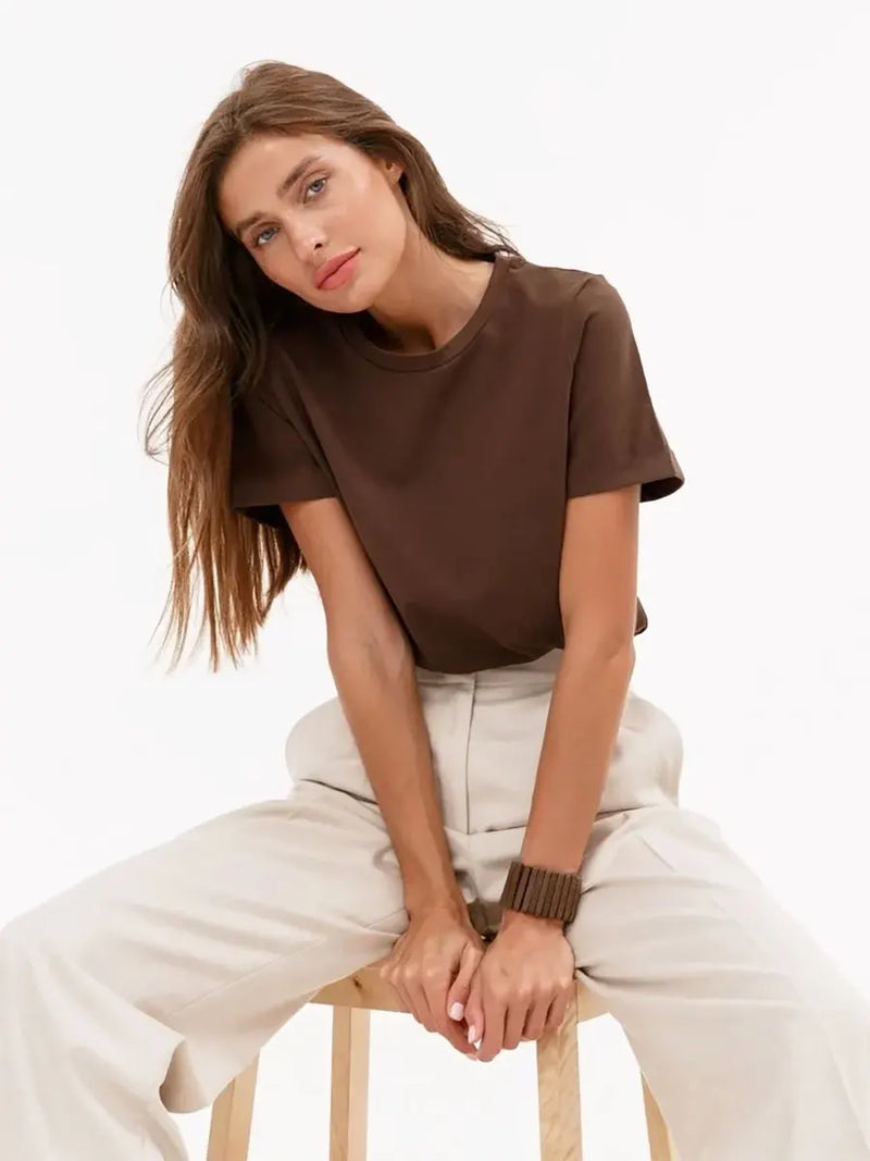 Short Sleeve Loose Tops - Hit Fash