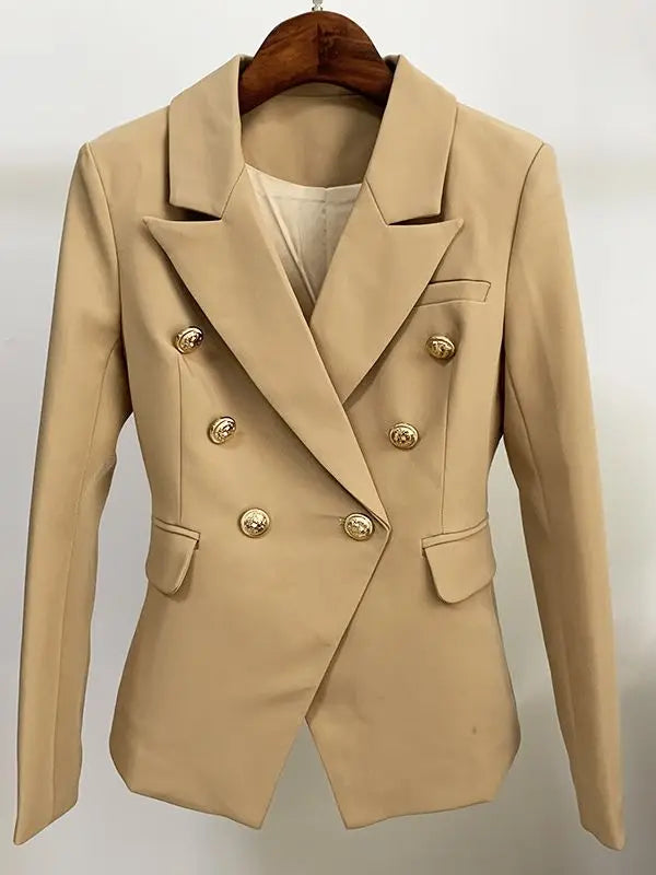 Classic Designer Jacket for Women in Soil Color - Elegant Fashion