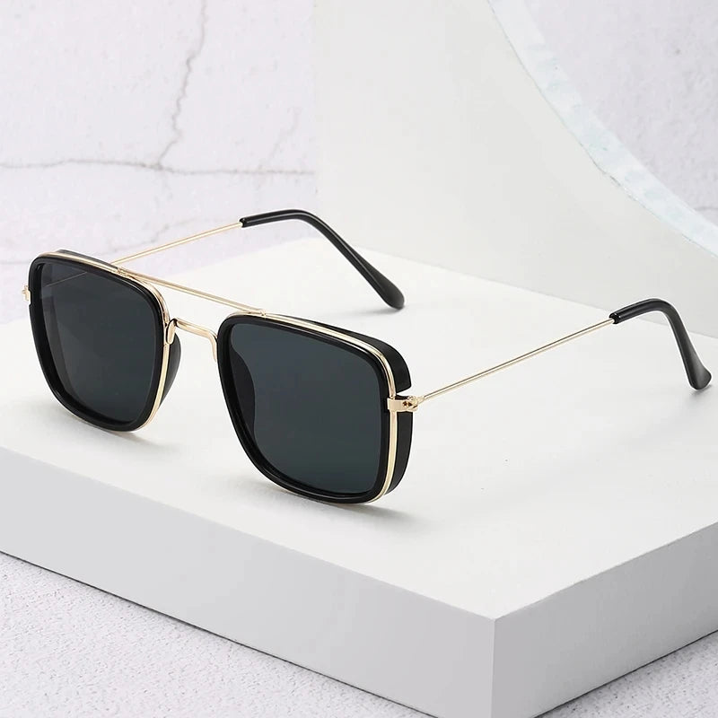 Fashion Sunglasses European and American Metal Small Square Frame - Hit Fash