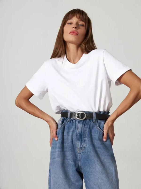 Short Sleeve Loose Tops - Hit Fash