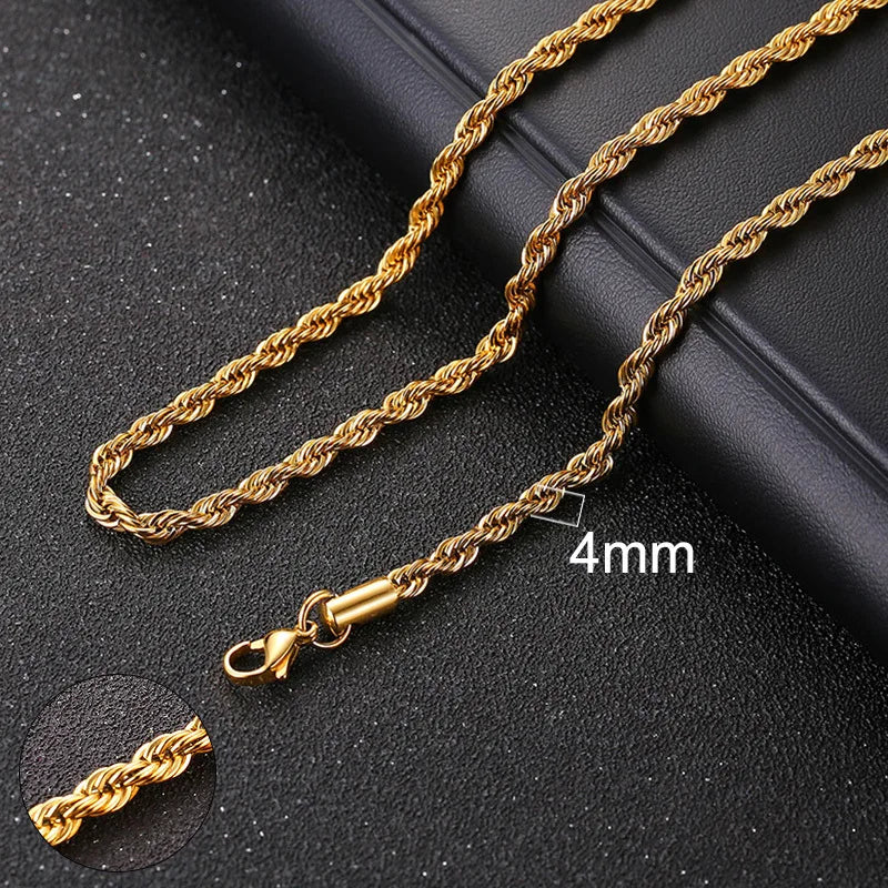 Cuban Chain Necklace for Women , gold pic 7