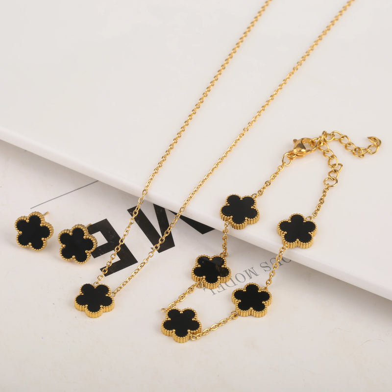 Adjustable New Design Gold Plated Stainless Steel Chain , black