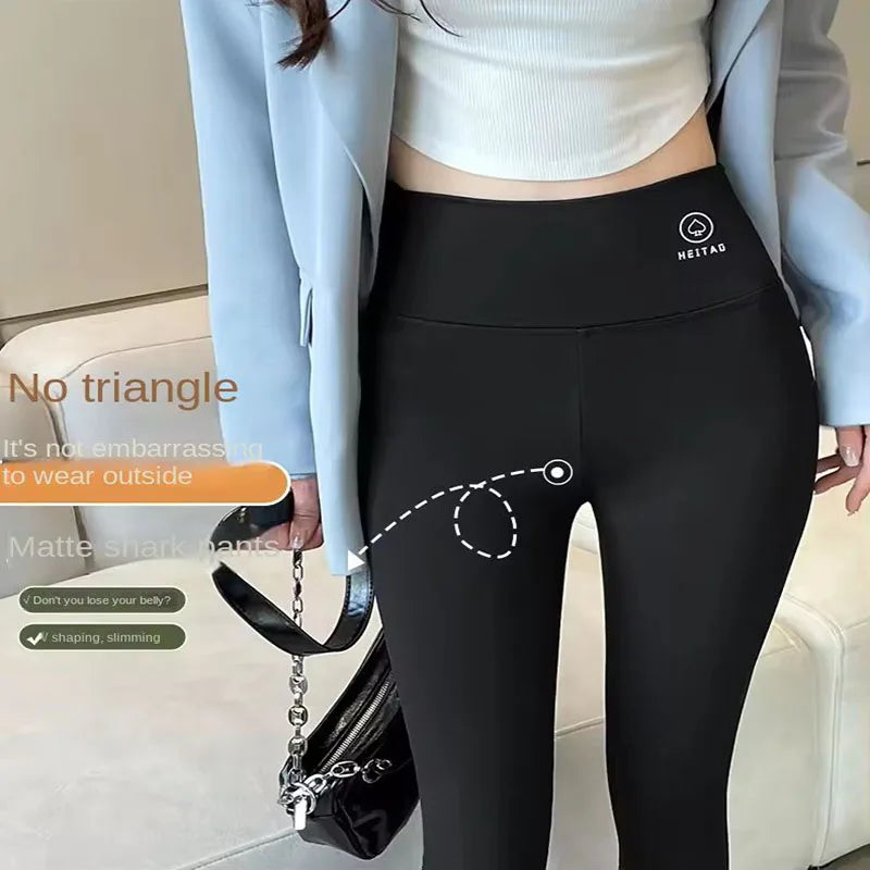 High-waisted Yoga leggings Athletic tights Warm women's running pants - Hit Fash