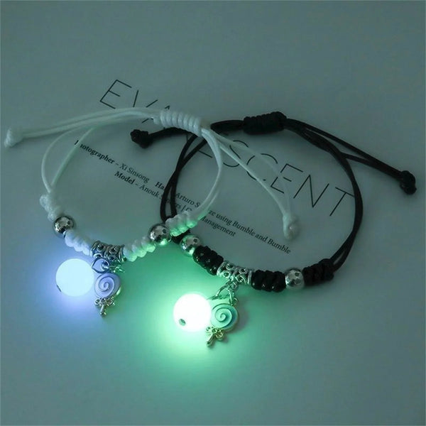 Fashion Luminous Beads Star Couple Bracelet For Women - Hit Fash