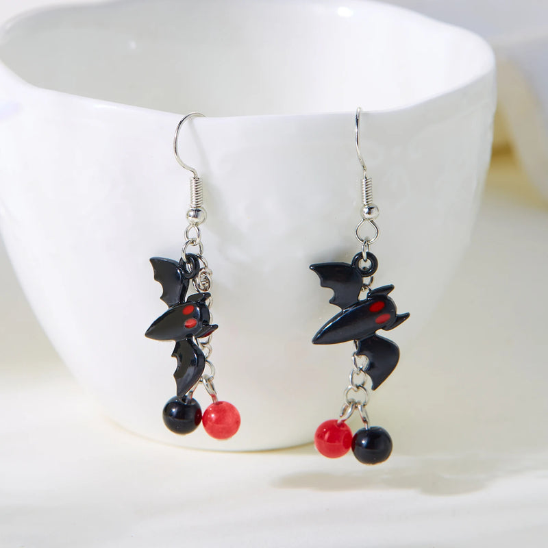 Cute Halloween Dangle Ghost Stud Earrings for Women - Hit Fash