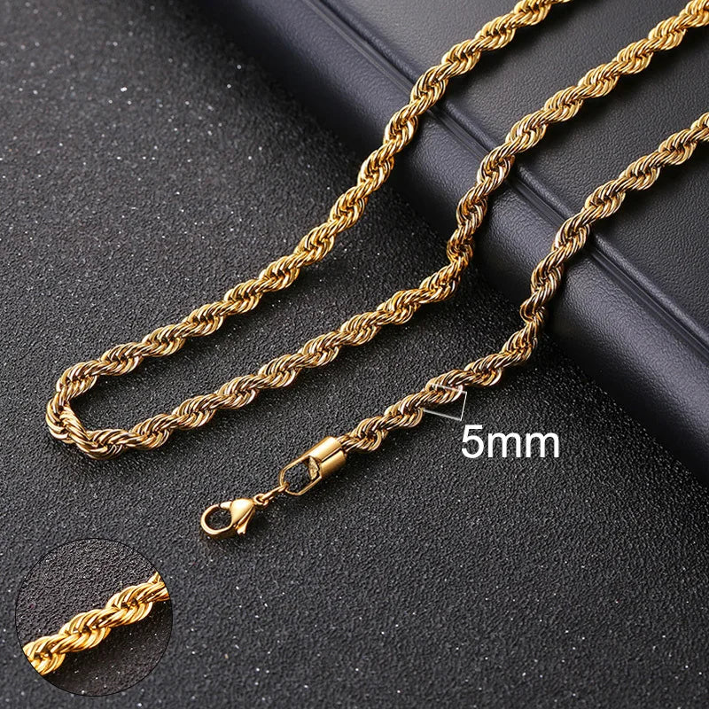 Cuban Chain Necklace for Women , gold pic 8