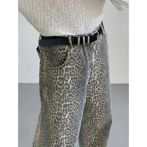 Women's Jeans Leopard High Waist Hip Hop - Hit Fash