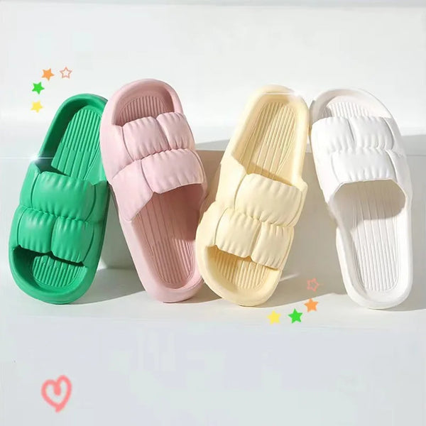 Women Soft Sole Cloud Slippers - Hit Fash