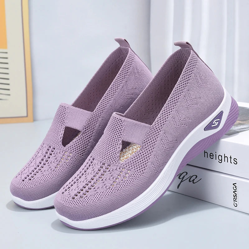 Fashion Soft Sole Breathable Hollow Out Flat Shoes for Women - Hit Fash