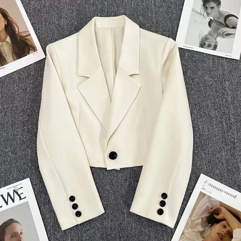 Cropped Blazers for Women , white