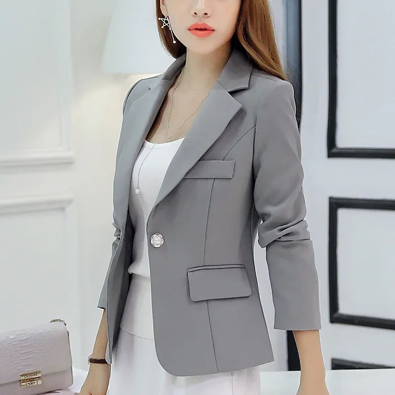 Stylish Black Women Blazer , grey