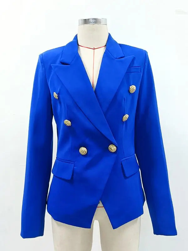 Classic Designer Jacket for Women in Blue - Elegant Fashion