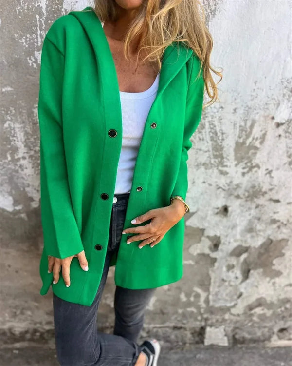 Stylish Winter Long Sleeve Jackets , green