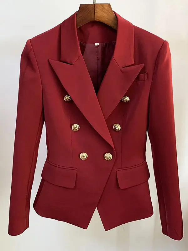 Classic Designer Jacket for Women in Light Red - Elegant Fashion