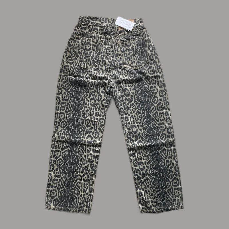 Women's Jeans Leopard High Waist Hip Hop - Hit Fash